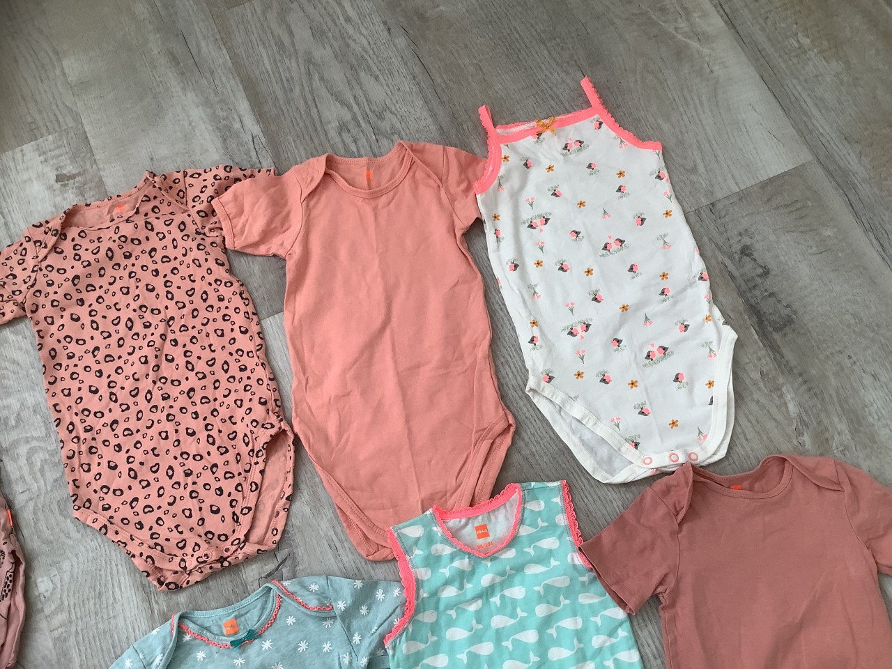 Z.g.a.n. Hema Meisjes Rompers - maat 98/104 - 8 stuks