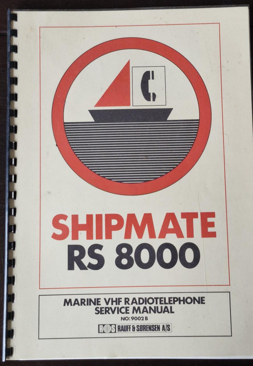Service Manual Shipmate RS800, origineel