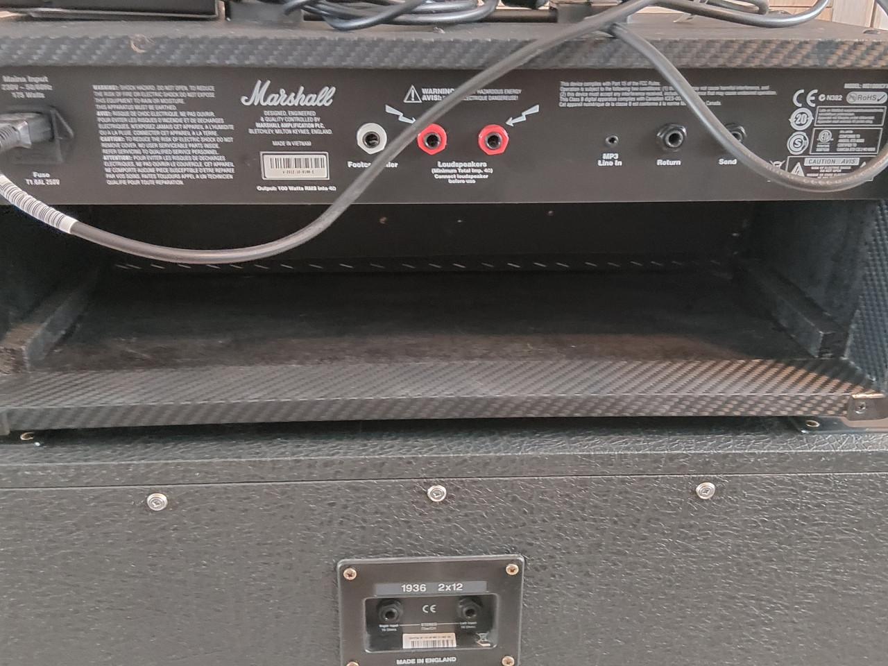 Complete Marshall MG100HCFX versterker