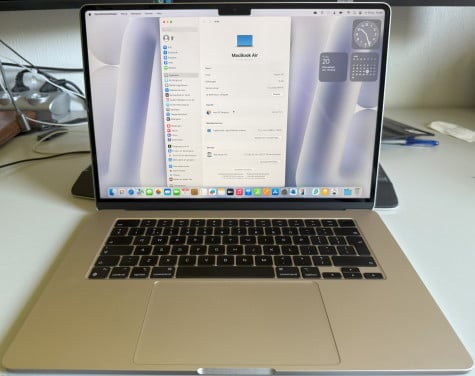 MacBook Air 15 Inch - M2- 8 GB-256 GB-35W- kleur Starlight