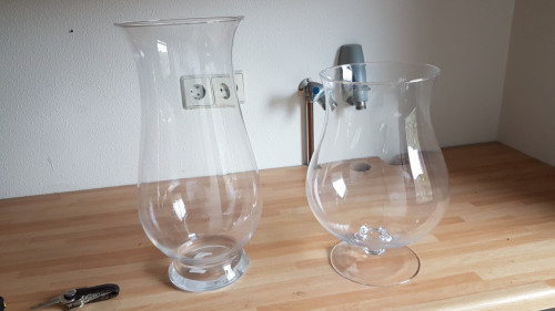 Grote glazen vazen