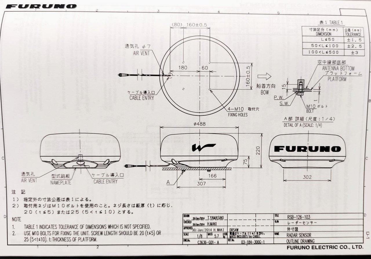 Radar FURUNO WIFI DRS4W