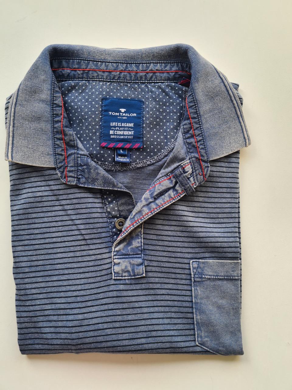 Stijlvolle Tom Tailor polo in vintage style Mt  L