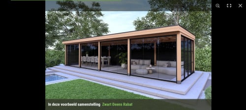 Diverse soorten Overkappingen tuinkamer pergola's en blokhutten