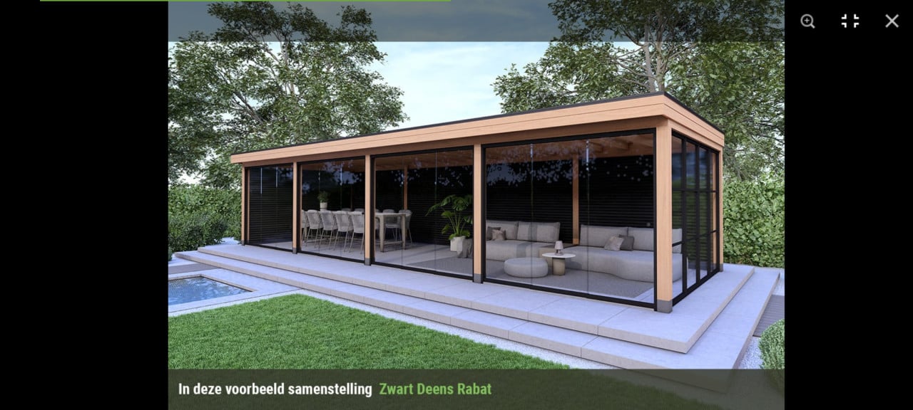 Diverse soorten Overkappingen tuinkamer pergola's en blokhutten