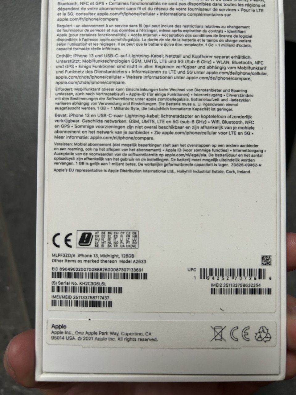 Iphone 13 / 128GB / Zeer goede staat