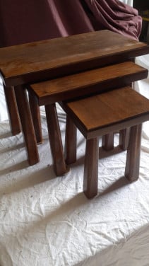 3 bijzet tafels