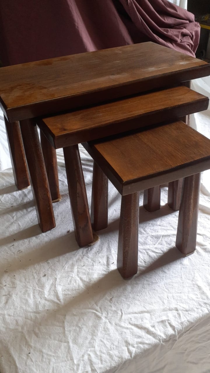 3 bijzet tafels