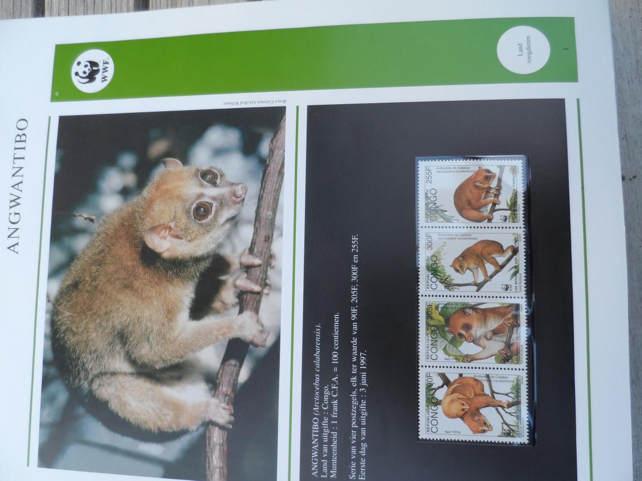 WWF maximumkaarten , FDC en postzegels en Hologramvel