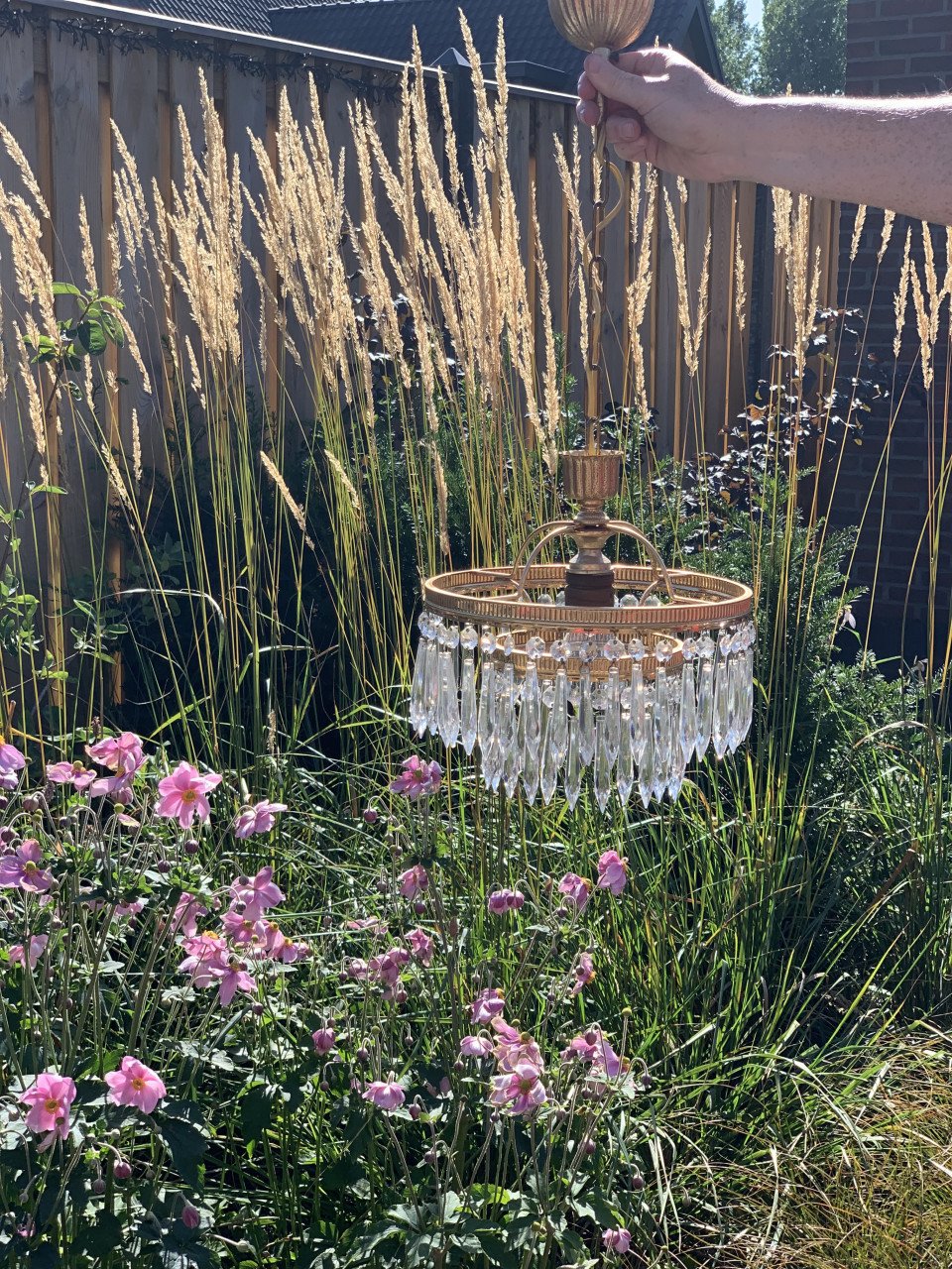💐✨Schitterend Sfeervol Antiek Kristallen Kroonluchtertje ✨💐