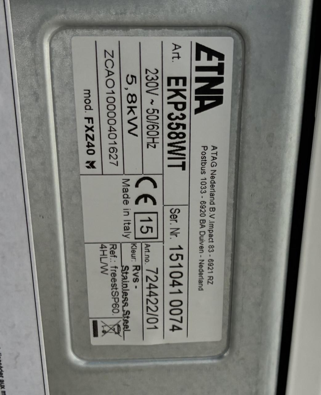 Keramische kookplaat vrijstaand