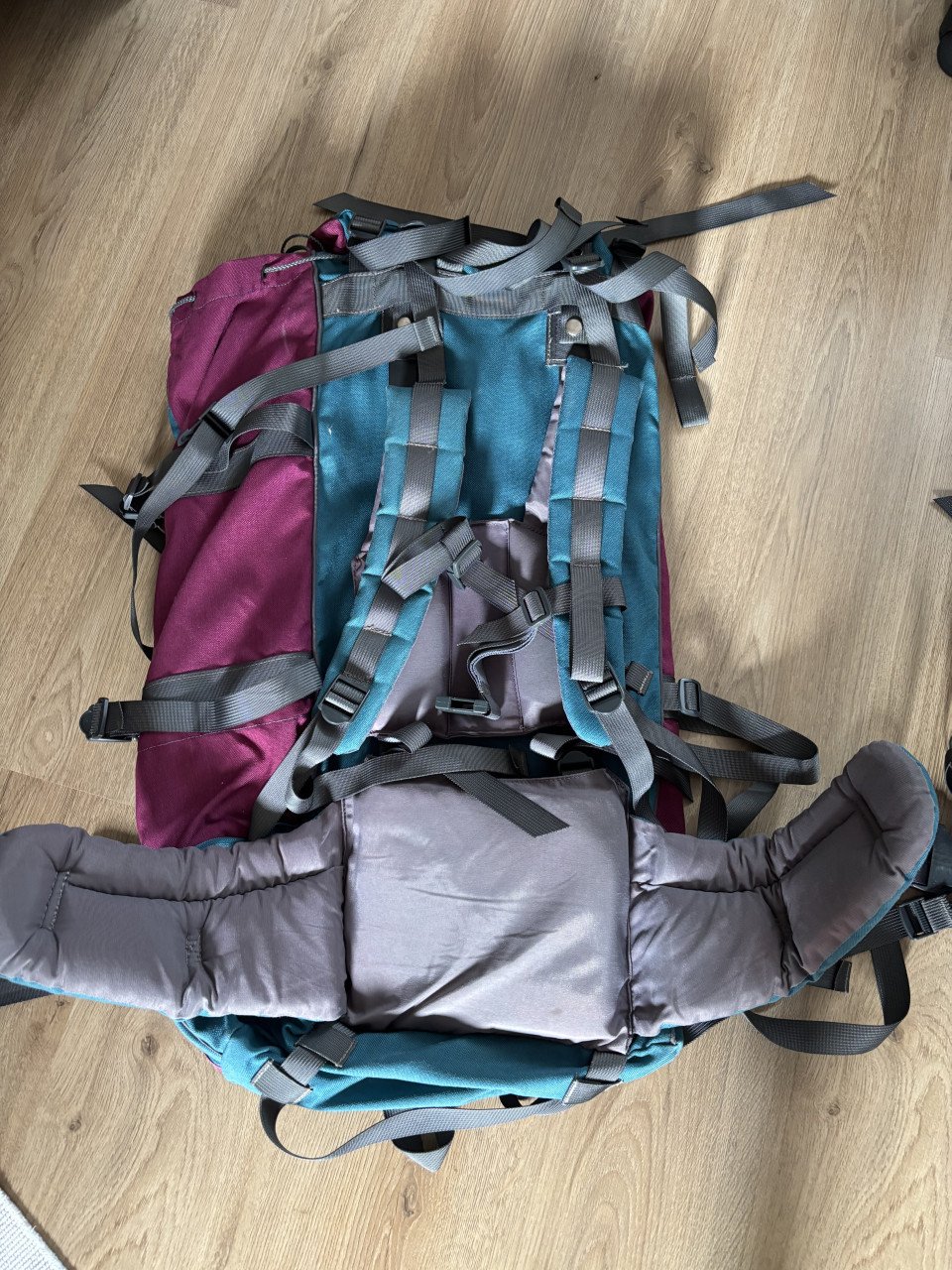 Rugtassen 45 liter en 70 liter