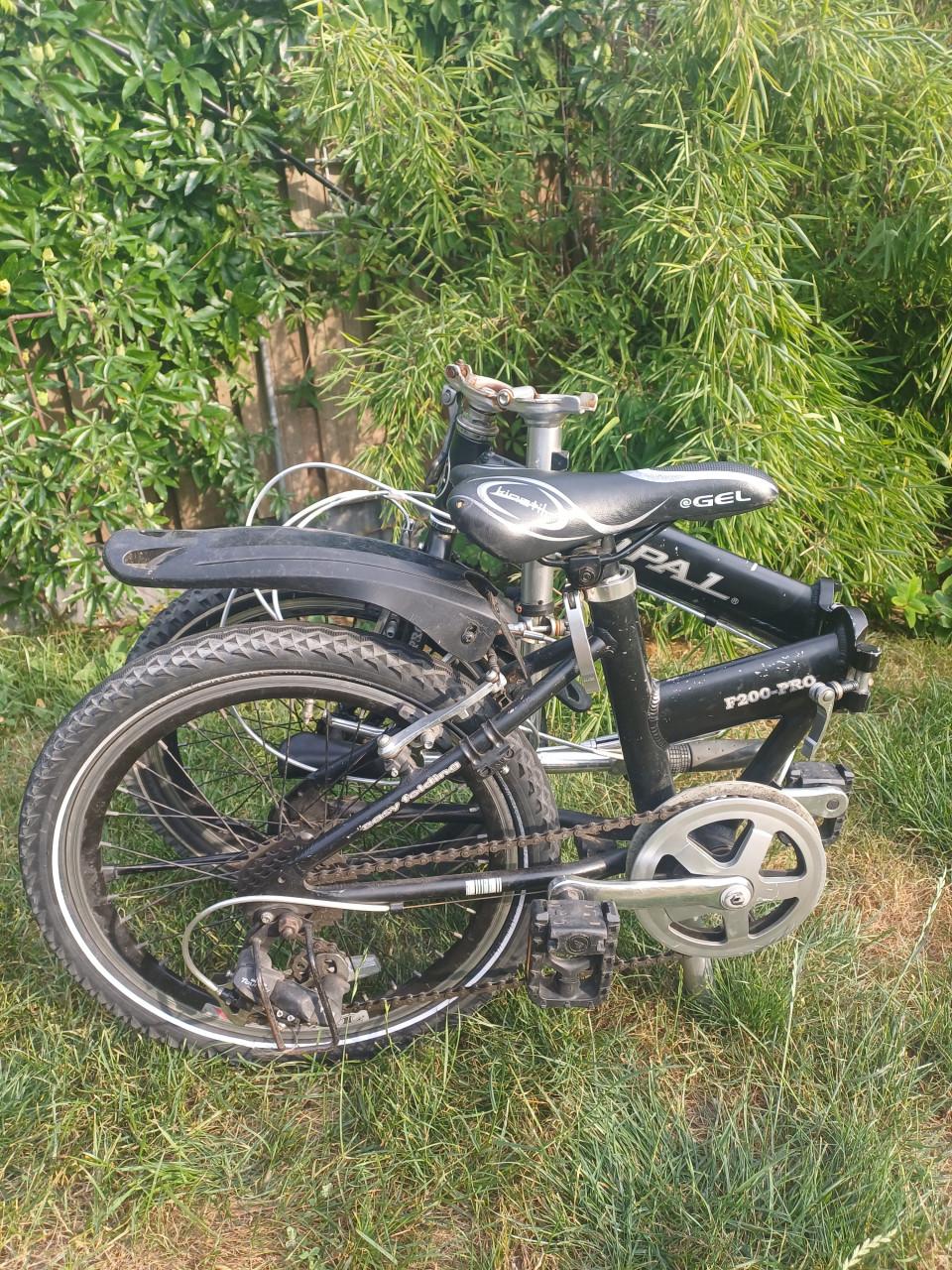 Popal vouwfiets zwart.