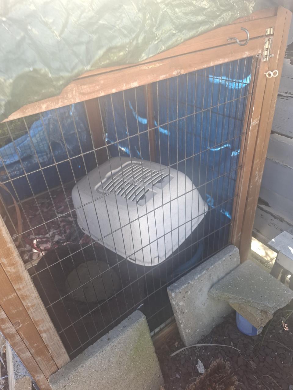 Dierenhok kattenren of ander huisdier plus kattenhuis