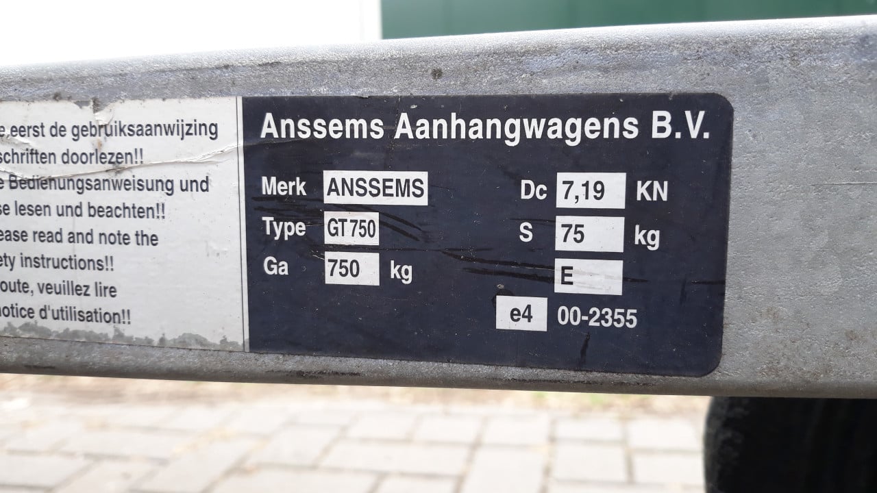 Aanhangwagen.
