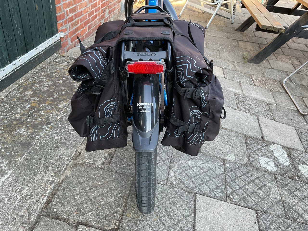 Dubbele fietstassen waterafstotend Agu