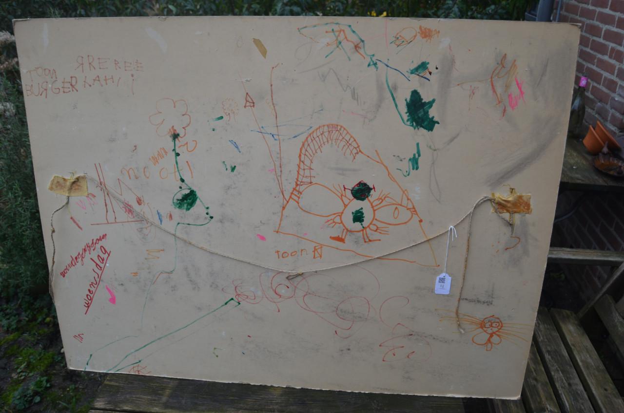 Giga schilderij Anton Burger 'Storm boven paalhoofd' Zeeuws dus!