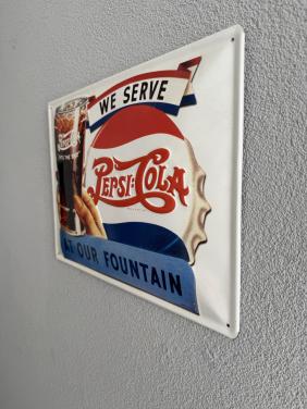 Pepsi Cola Retro Wandbord - H 29 x B 39 cm