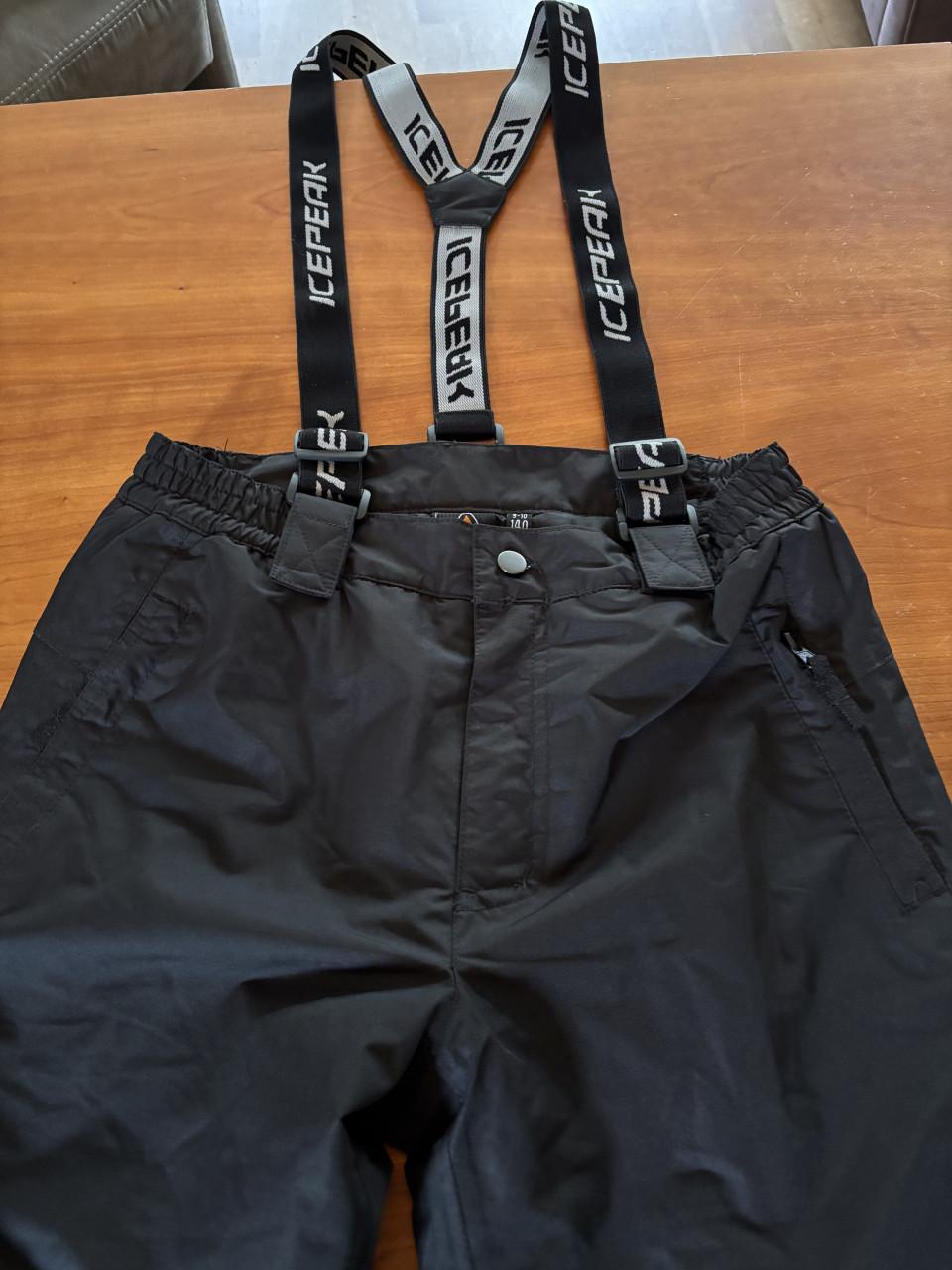 Skibroek kids mt 140 zwart Icepack 9-10 jr