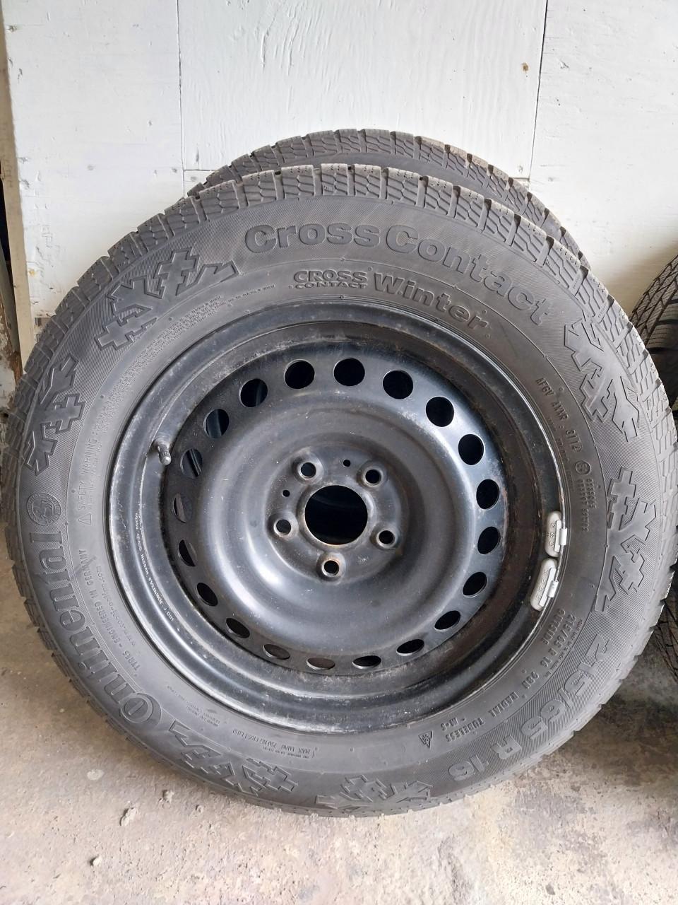 Winterbanden met stalen velg