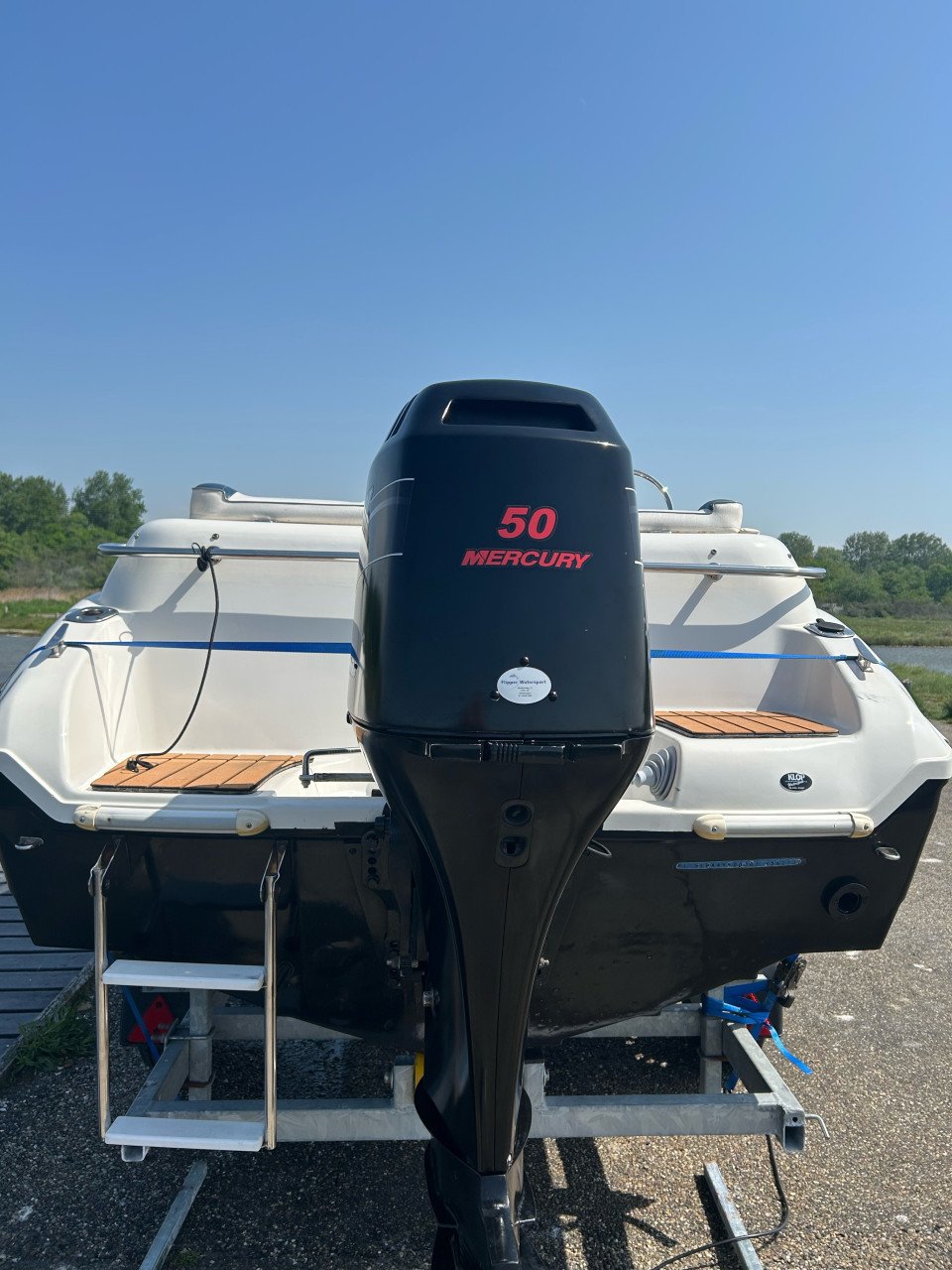 Tk -Quicksilver 425 Commander met Mercury 50PK buitenboordmotor – Zeer net