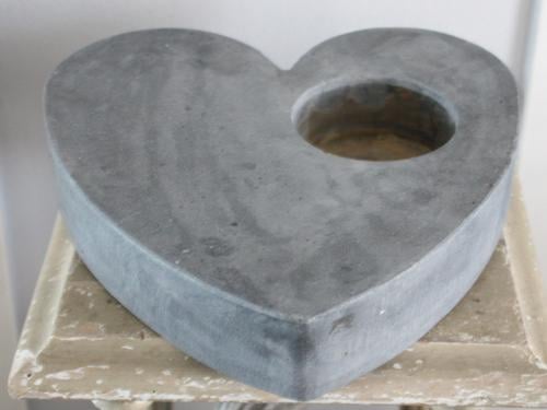 Hart voor klein bloempotje of voor groter theelicht