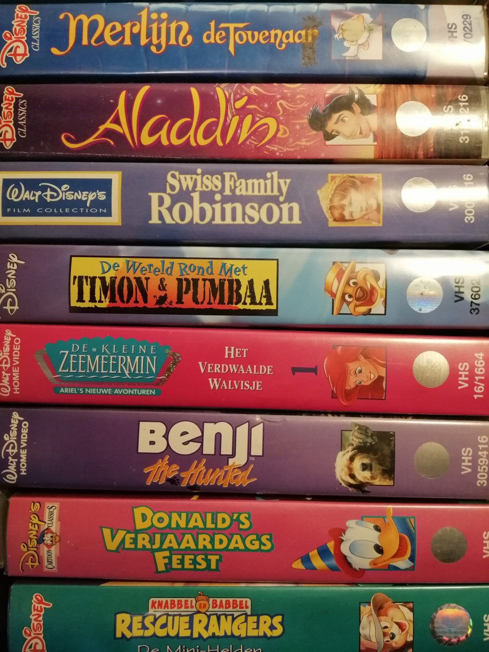 VHS (disney) films 110 stuks voor 25 euro!