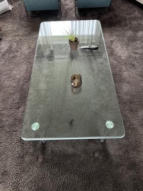 Luxe glazen design tafel