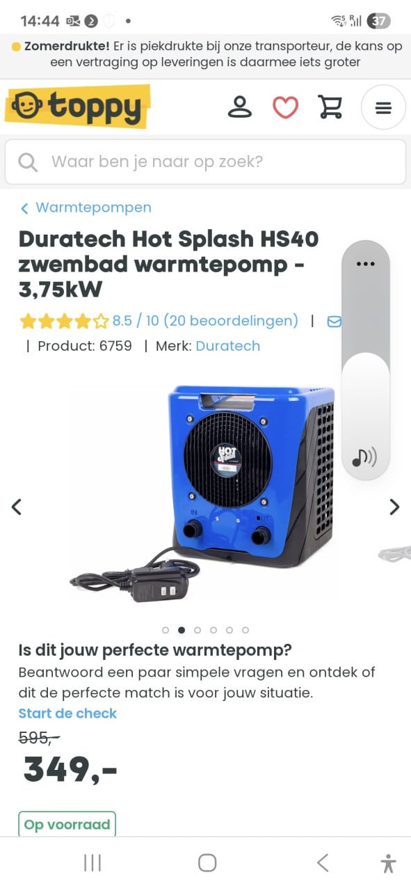 Warmtepomp zwembad