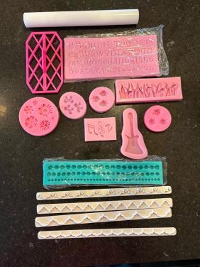 Mallen en vormpjes voor fondant, vet en fondant