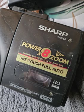 Vintage SHARP VL-C650 Video Camera Camcorder VHS-C...