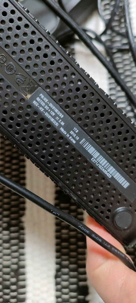 Samsung harde schijf model HX-DU010EC/G