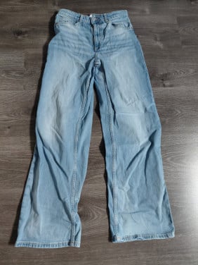 Spijkerbroek meisjes 158 wide leg high waist