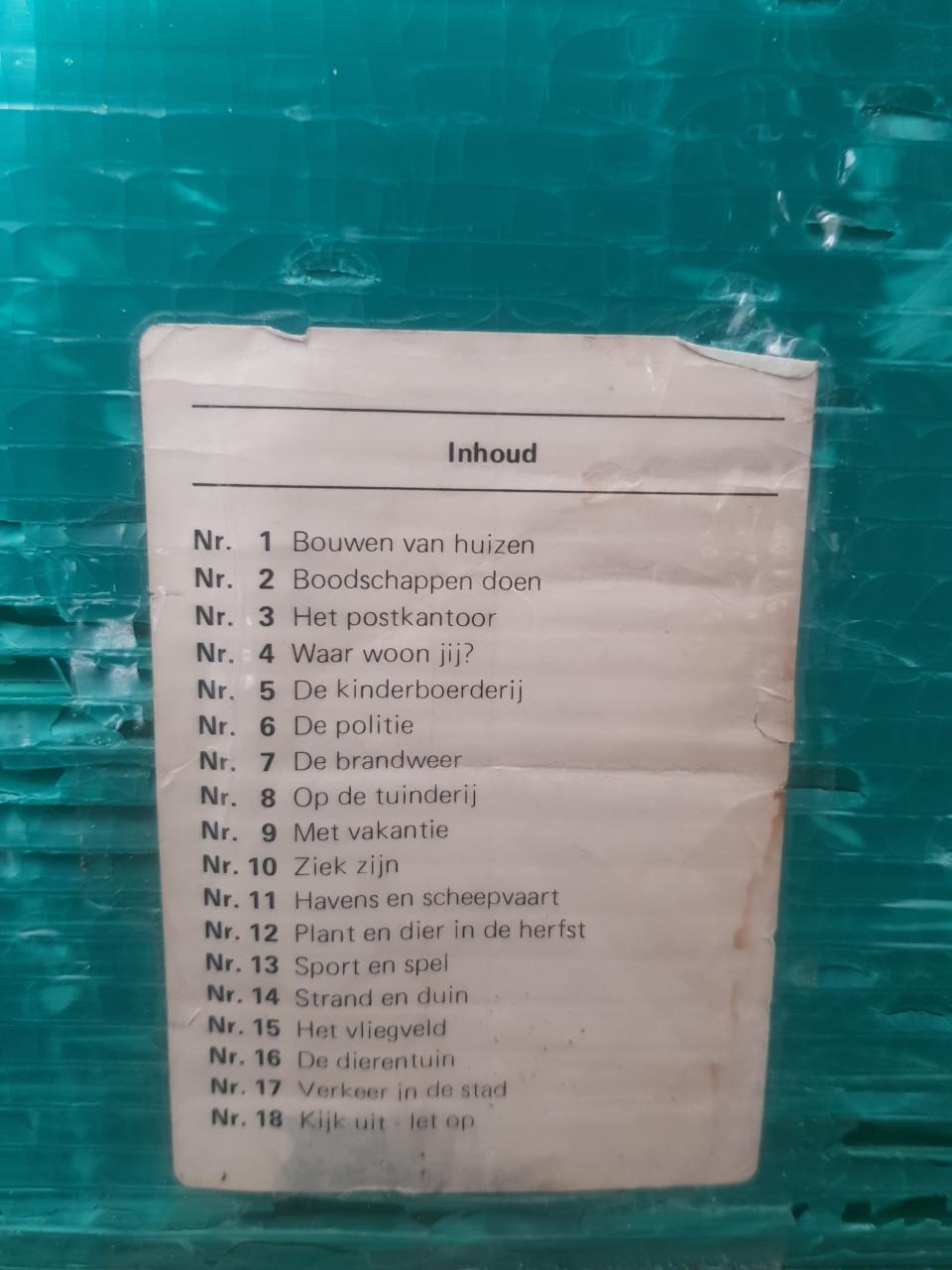 2 koffers met schoolplaten