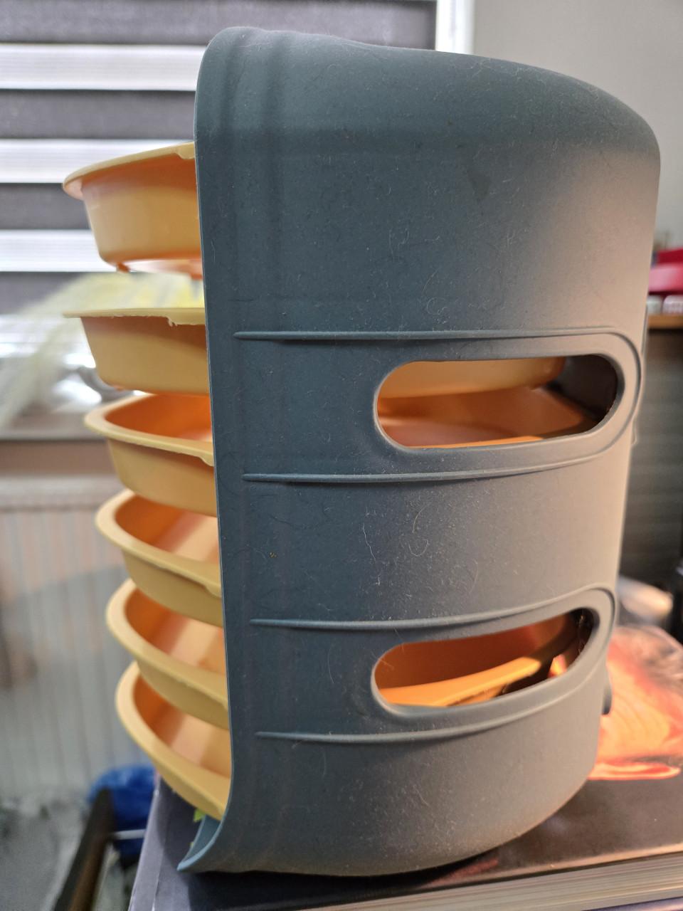 Kunststof bordenrekje incl. 6 borden.