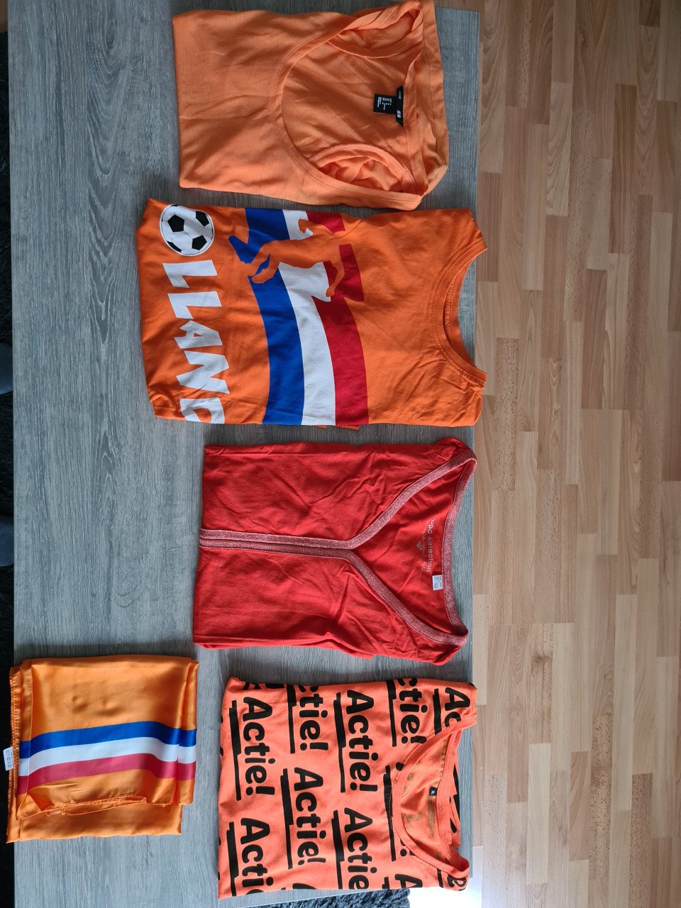 Oranje artikelen shirts/sjaal