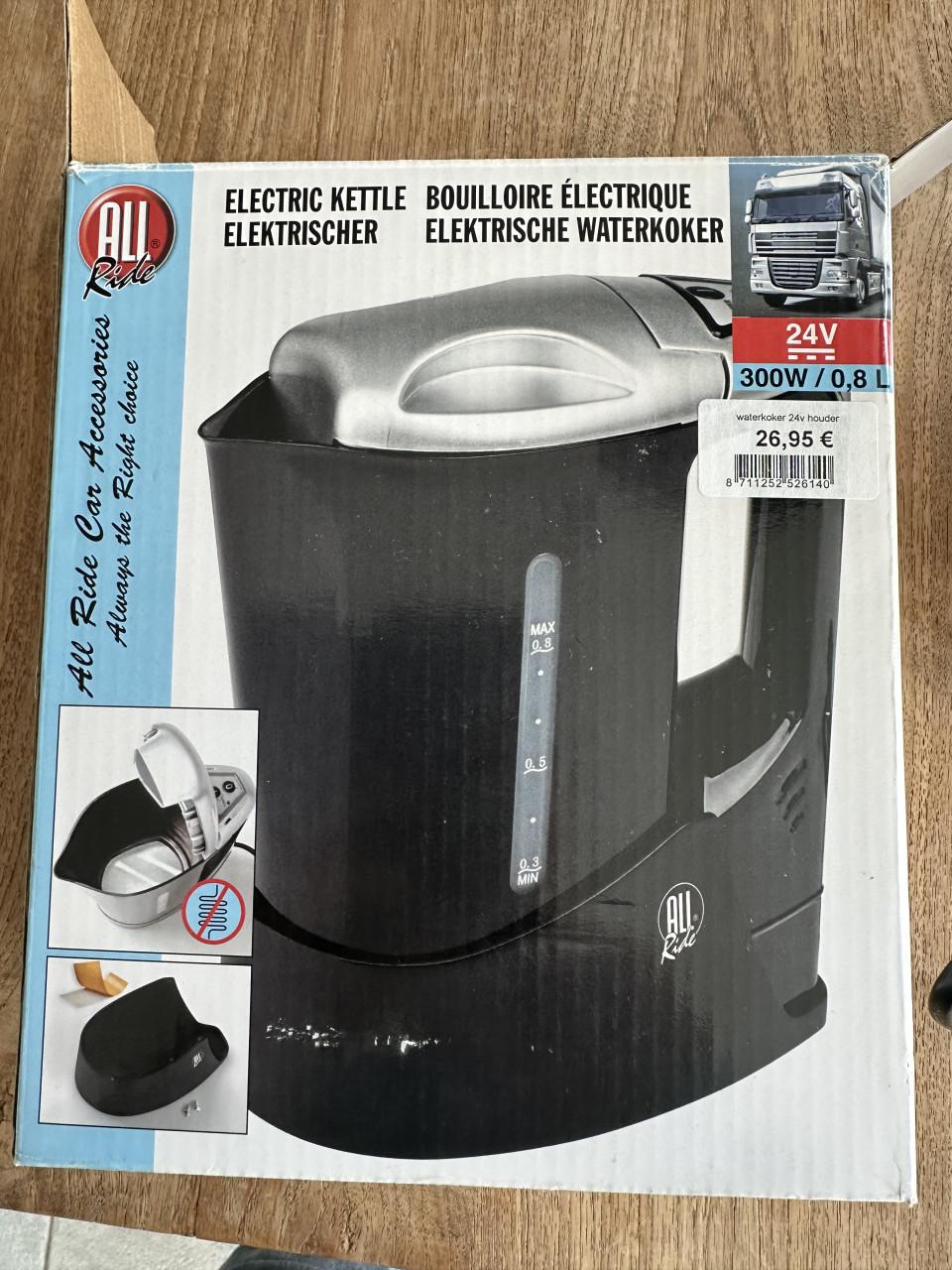 Waterkoker voor in auto/camper