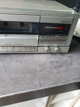 Vintage Technics RS-TR333 R auto reverse dubbel cassettedeck....
