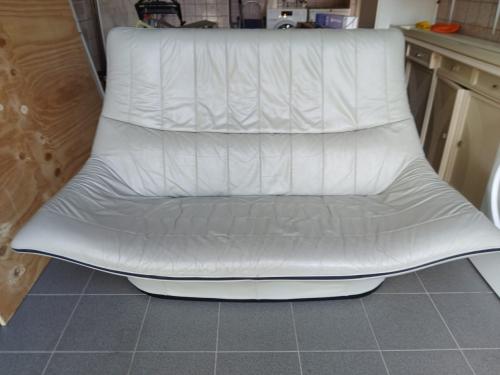 Retro Vintage Leren bank GRATIS