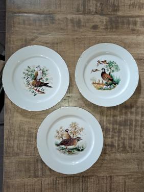 6 Vintage borden Aloya porselein