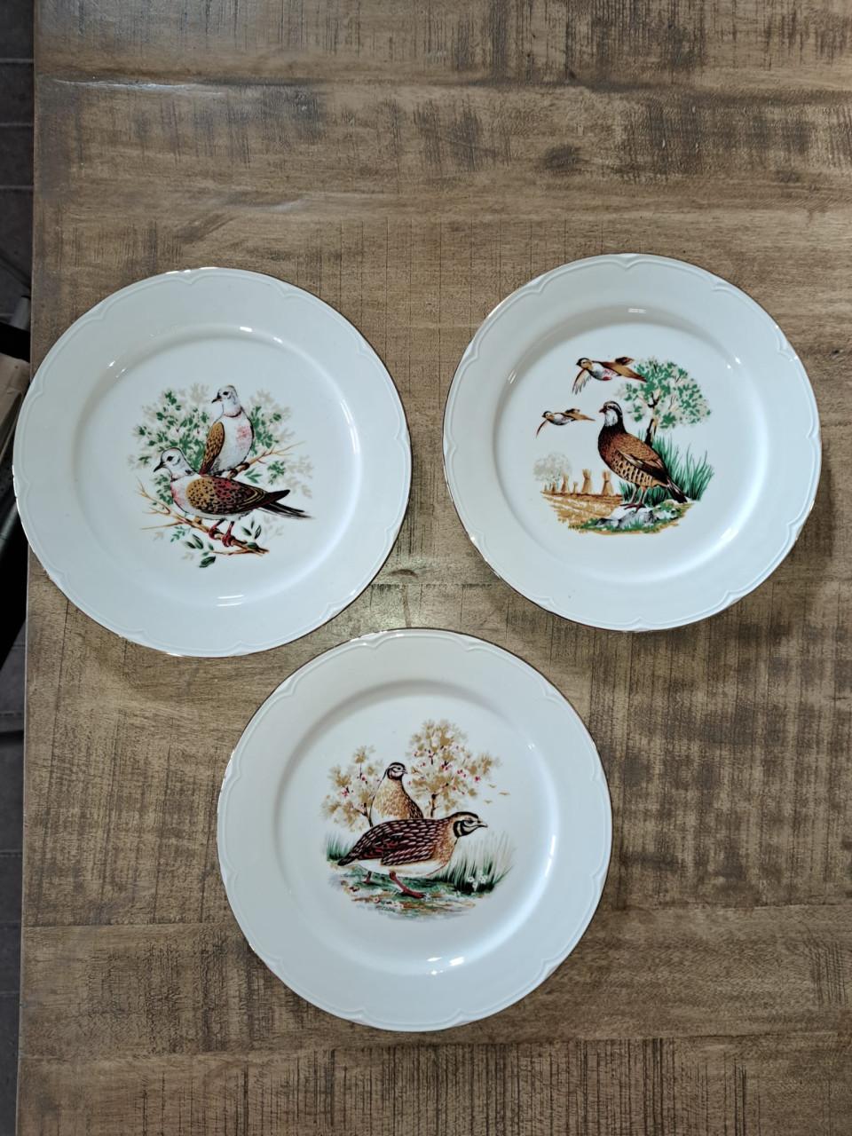 6 Vintage borden Aloya porselein