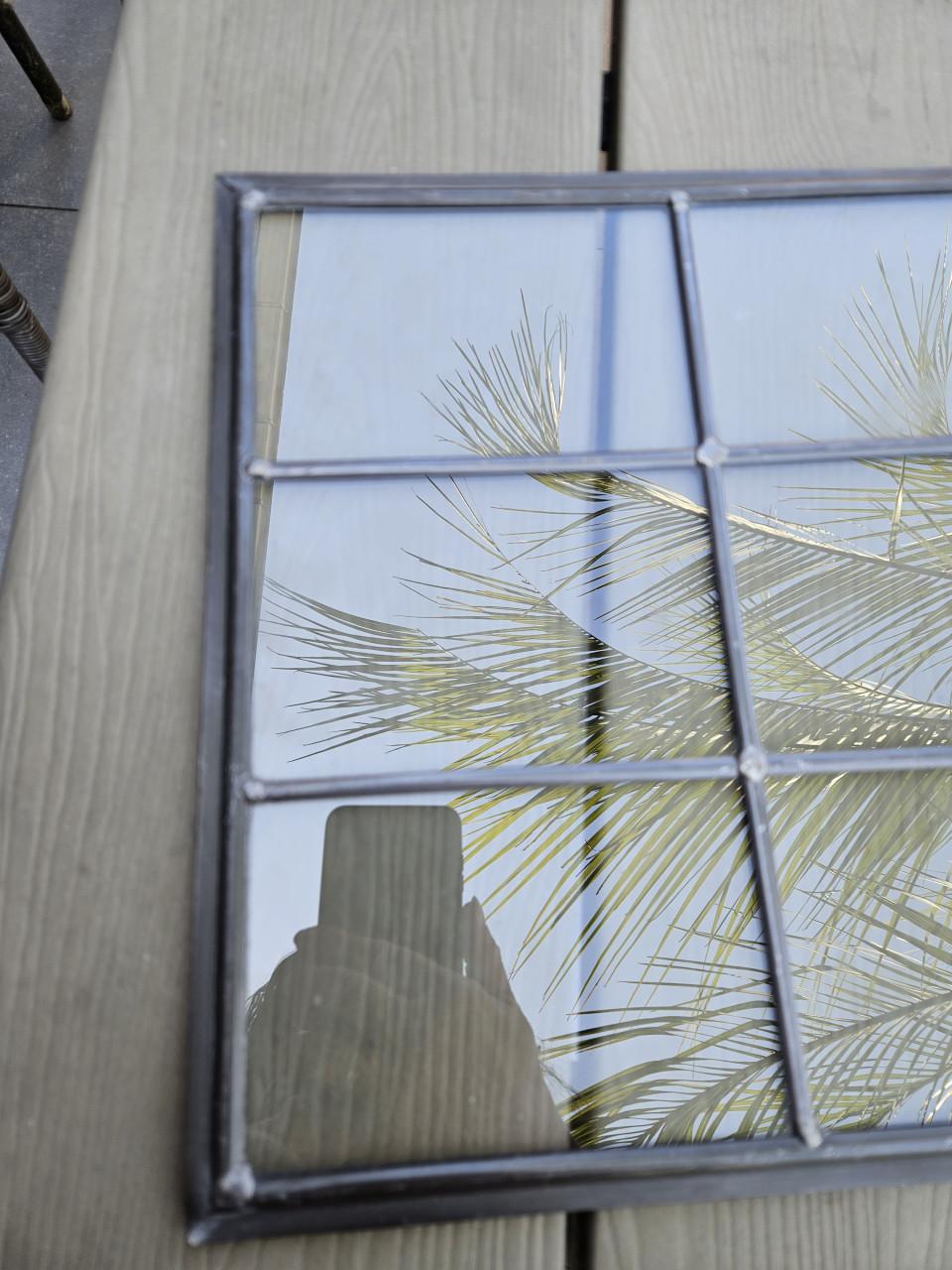 Decoratief glas in lood raam met roedeverdeling zgan
