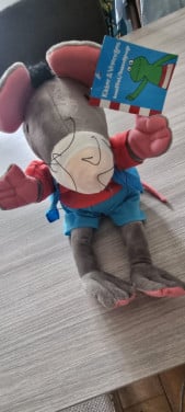 Knuffel/handpop kikker en vrienden