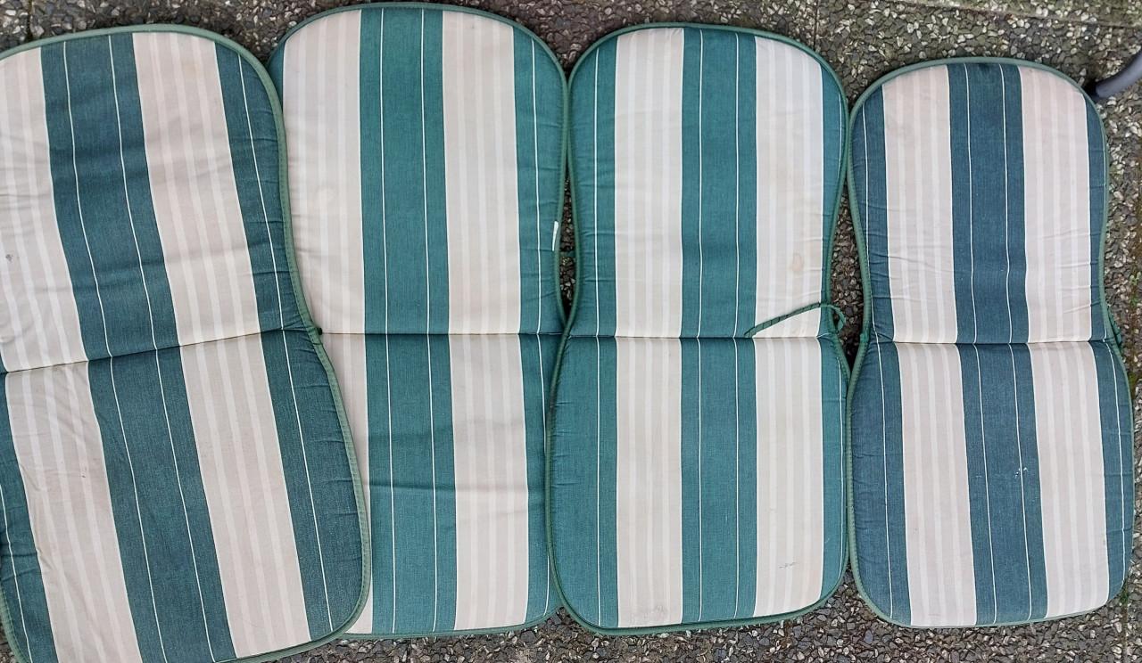 4 st Tuinstoelkussens 80 x 43 cm.