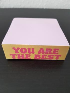 2 x Notitieblokje You are the best