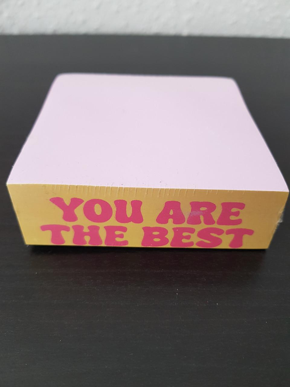 2 x Notitieblokje You are the best