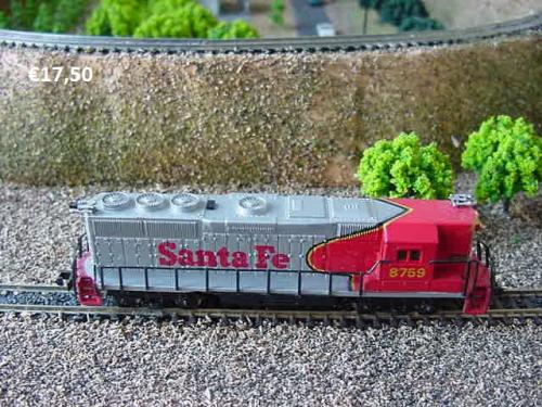 N Spoor Loc Santa Fe 8759 Nieuw in OVP