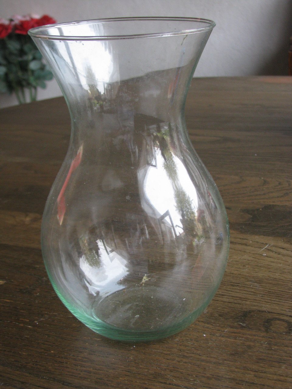 Glazen vaas en Windlicht