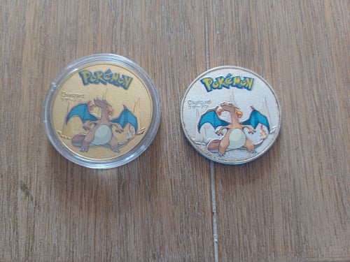 Pokemon Charizard Coins Metal