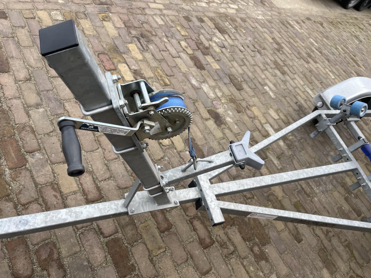 Marlin enkelas boottrailer ongeremd 500kg 4 meter, compleet